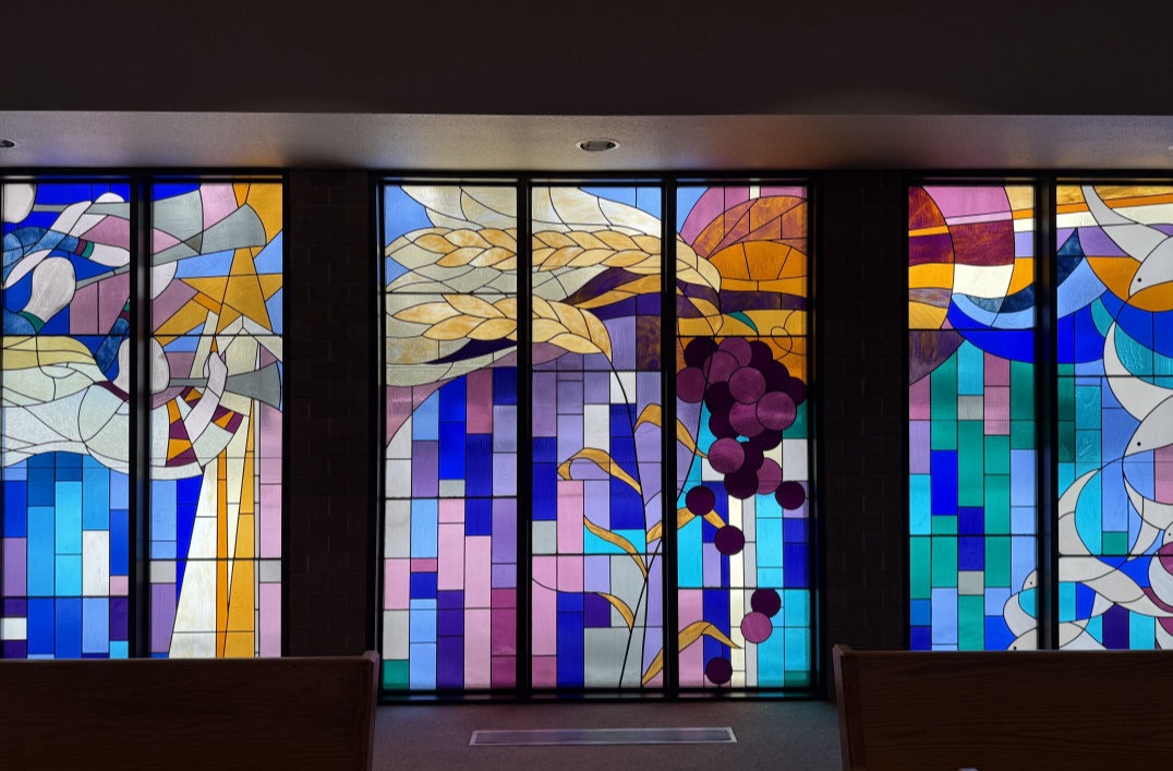 Bethel Lutheran Church Graettinger Iowa ELCA Stained Glass Morphew Photo