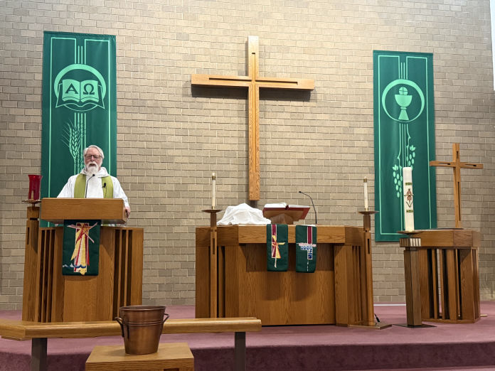Bethel Lutheran Church Graettinger Iowa ELCA Pastor John Wolf Advent Altar Morphew